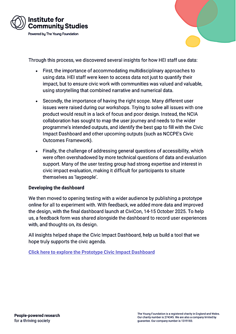 Through this process, we discovered several insights for how HEI staff use data: